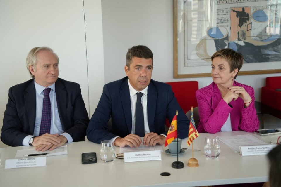 El president se re&uacute;ne con empresas de la Comunitat Valenciana implantadas en Nueva York y New Jersey, el consejero Econ&oacute;mico y Comercial de Espa&ntilde;a en Nueva York y la directora ejecutiva de la Spain US Chamber of Commerce en Nueva York