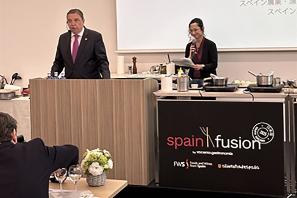 El ministro de Agricultura, Pesca y Alimentaci&oacute;n, Luis Planas, durante la segunda edici&oacute;n del Spain Food Nation Summit.