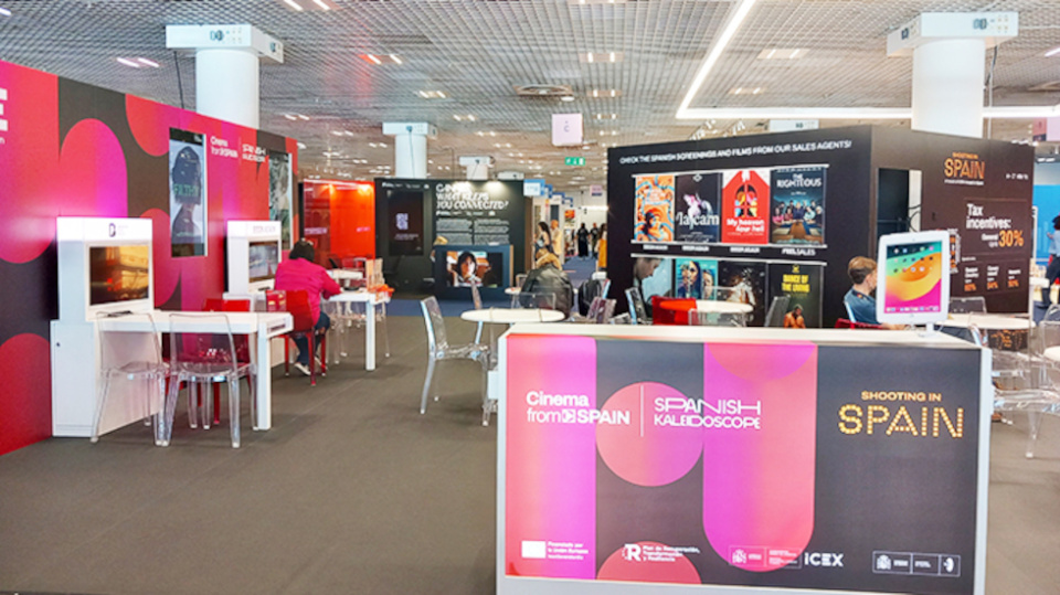 El pabell&oacute;n Espa&ntilde;a es uno de los principales puntos de encuentro de la industria audiovisual con la participaci&oacute;n de 52 empresas.