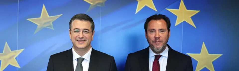 &Oacute;scar Puente ha viajado a Bruselas para mantener una agenda de reuniones con las m&aacute;ximas autoridades europeas (Foto: Ministerio de Transportes y Movilidad Sostenible)