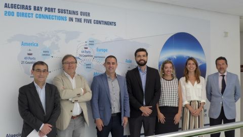 La delegaci&oacute;n brasile&ntilde;a, encabezada por su director presidente, Julio Castiglioni.