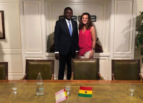 La reuni&oacute;n con el viceministro de Asuntos Exteriores e Integraci&oacute;n Regional de Ghana.