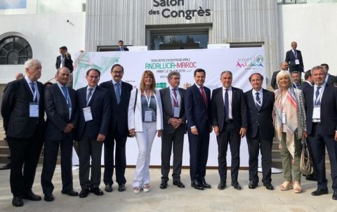 El presidente de la Autoridad Portuaria de Algeciras, Gerardo Landaluce y sus hom&oacute;logos en los puertos de inter&eacute;s general de Andaluc&iacute;a, entre otras autoridades.