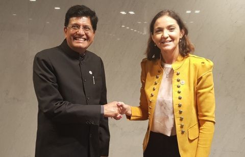 Reuni&oacute;n con el Ministro de Comercio de India.