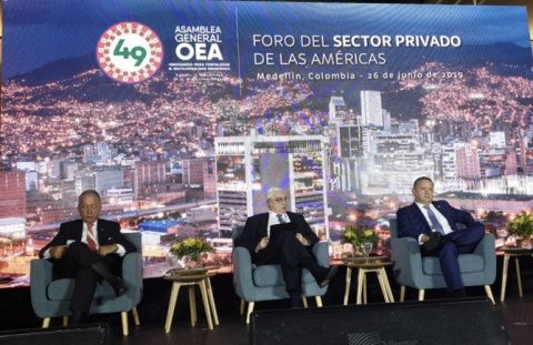 El secretario permanente de CEIB, Narciso Casado, durante el XII Foro del Sector Privado de las Am&eacute;ricas en Colombia.