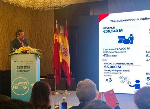 La jornada “China-Spain Forum on electric vehicles”. La jornada “China-Spain Forum on electric vehicles”.