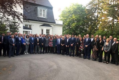 La delegaci&oacute;n espa&ntilde;ola en Norshipping 2019.
