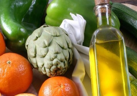 Aceite y hortalizas.