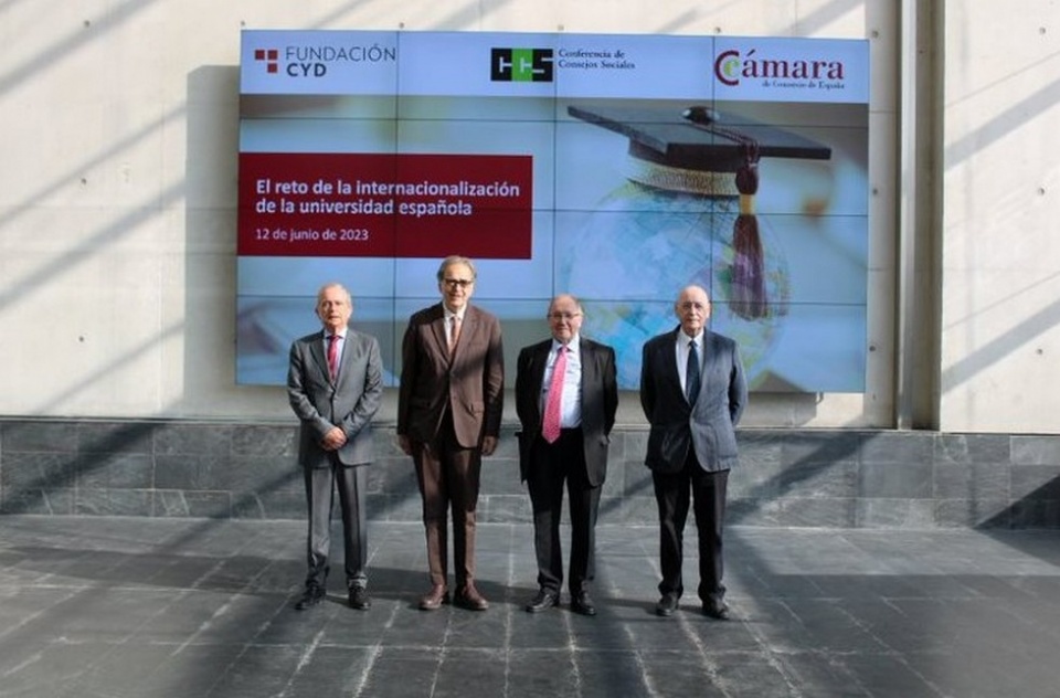 Presentaci&oacute;n, en la C&aacute;mara de Espa&ntilde;a, del estudio &ldquo;Internacionalizaci&oacute;n de la Universidad Espa&ntilde;ola&rdquo;.