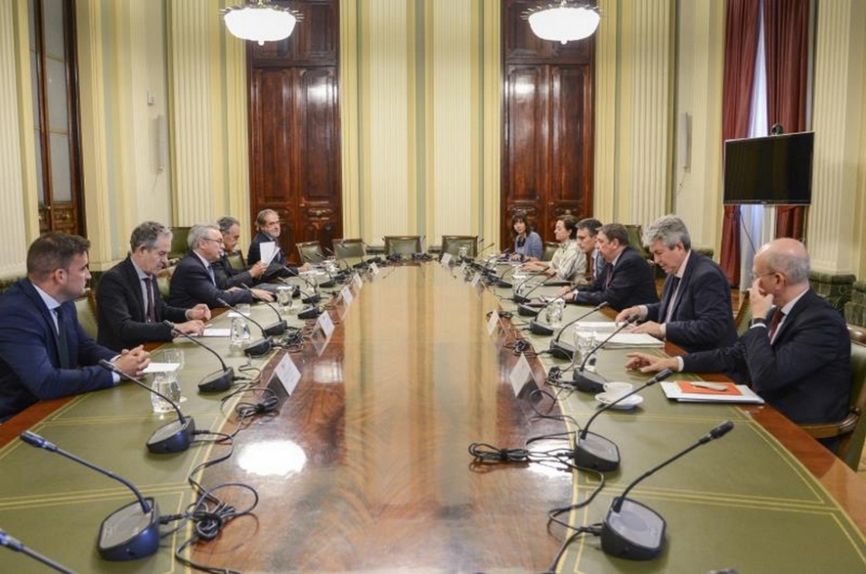 Reunión en la sede del Ministerio. Reunión en la sede del Ministerio.