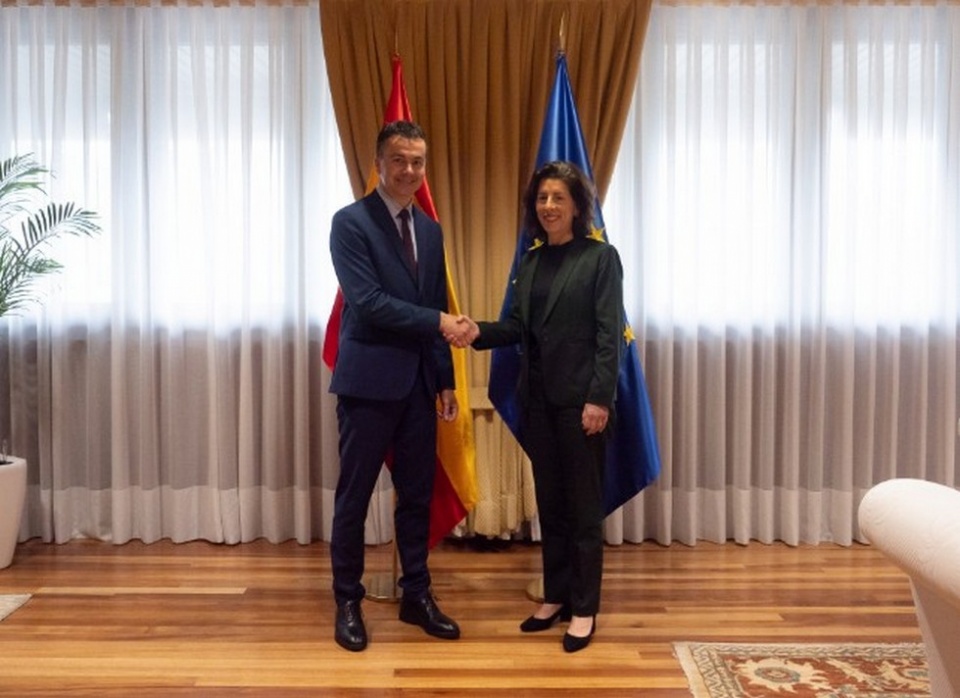 La reunión del ministro de Industria, Comercio y Turismo, Héctor Gómez, y la secretaria de Comercio de EEUU, Gina Raimondo. La reunión del ministro de Industria, Comercio y Turismo, Héctor Gómez, y la secretaria de Comercio de EEUU, Gina Raimondo.