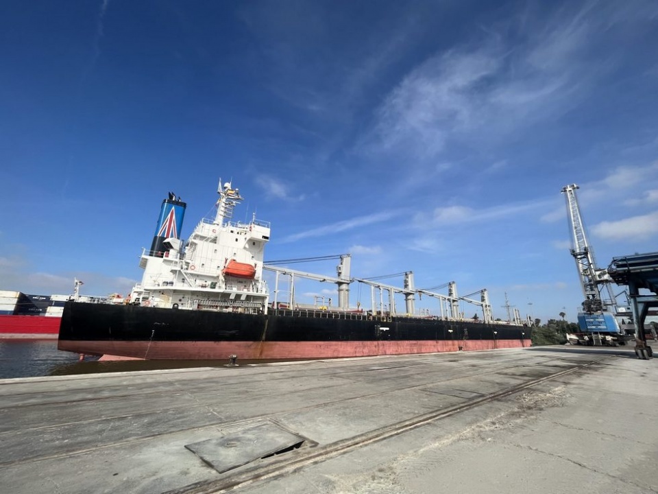 Estibadora Sevillana, operador log&iacute;stico portuario, realiza la operaci&oacute;n en el Puerto de Sevilla.