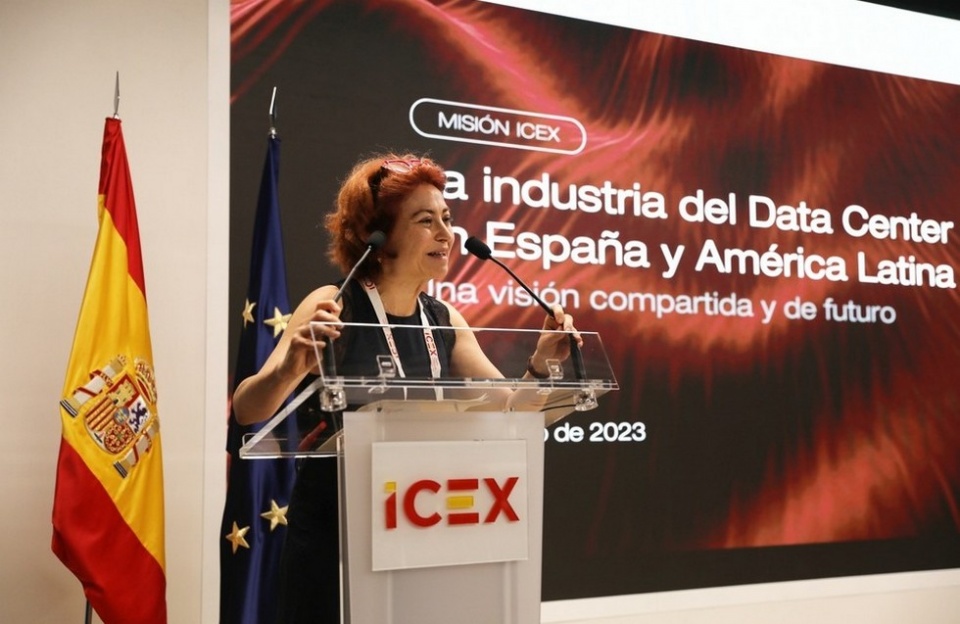 La consejera delegada de ICEX, Mar&iacute;a Pe&ntilde;a, en la inauguraci&oacute;n de la jornada.