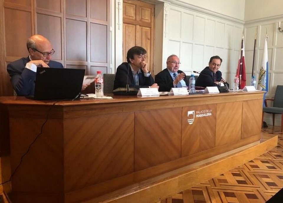 Jos&eacute; Luis Bonet el pasado a&ntilde;o en el campus de la UIMP de Santander. (Imagen de archivo)
