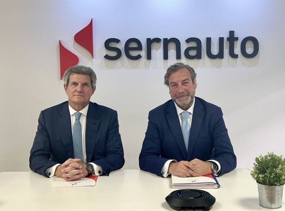 El Presidente de SERNAUTO, Francisco J. Riberas, y el Director General, Jos&eacute; Portilla.