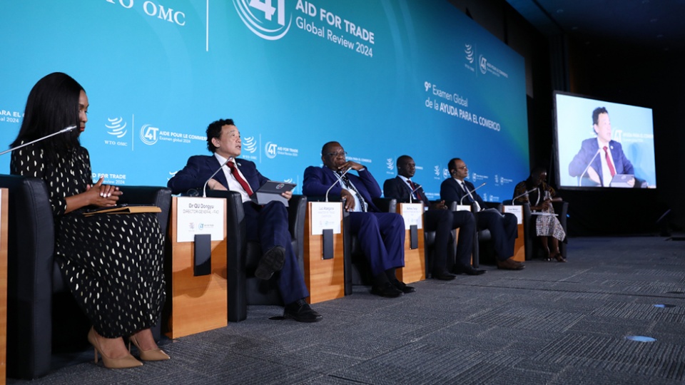 Segunda jornada del Examen Global de la Ayuda para el Comercio 2024.