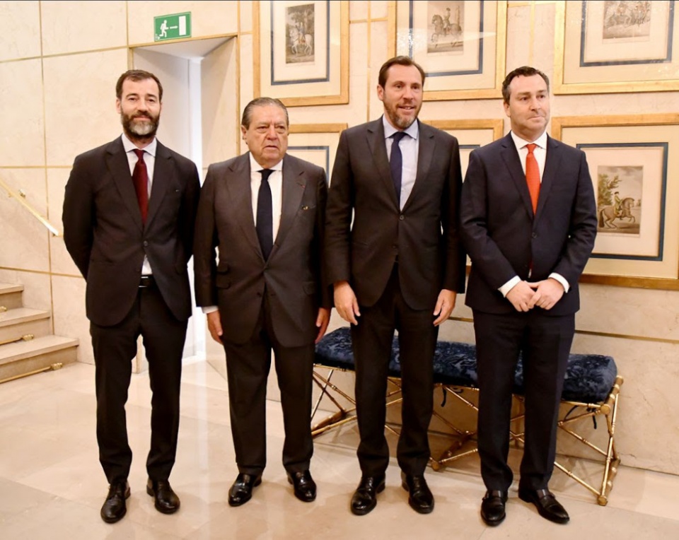 De izquierda a derecha: Benito N&uacute;&ntilde;ez, Vicente Boluda, &Oacute;scar Puente y Gustavo Santana.