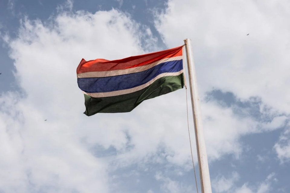 Bandera de Gambia.