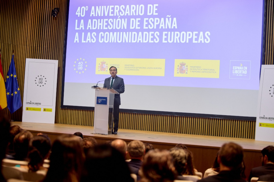 El ministro de Asuntos Exteriores, Uni&oacute;n Europea y Cooperaci&oacute;n, Jos&eacute; Manuel Albares.