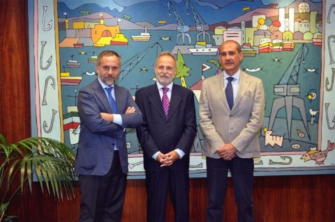 Salvador de la Encina, ha recibido a Mario Massarotti y Gianpaolo Polichetti.
