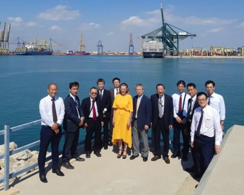 La visita de la delegación de Ports and Harbours Association of Japan. La visita de la delegación de Ports and Harbours Association of Japan.