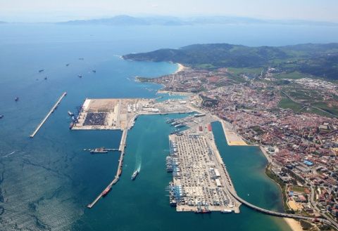 Vista &aacute;rea Puerto Algeciras-Estrecho.