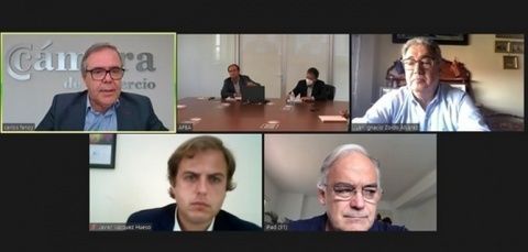 La reuni&oacute;n con los Europarlamentarios.