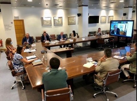 Consejo de Turismo, Cultura y Deportes de la CEOE celebrado por primera vez de manera presencial desde el inicio de la crisis sanitaria.