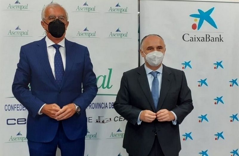 El convenio ha sido firmado por el presidente de Asempal, José Cano García, y el director territorial de CaixaBank en Andalucía Oriental, Juan Ignacio Zafra Becerra. El convenio ha sido firmado por el presidente de Asempal, José Cano García, y el director territorial de CaixaBank en Andalucía Oriental, Juan Ignacio Zafra Becerra.