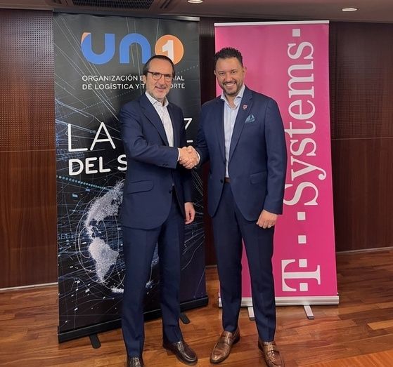 Francisco Aranda, presidente de UNO Logística, y Osmar Polo, CEO de T-Systems Iberia. Francisco Aranda, presidente de UNO Logística, y Osmar Polo, CEO de T-Systems Iberia.