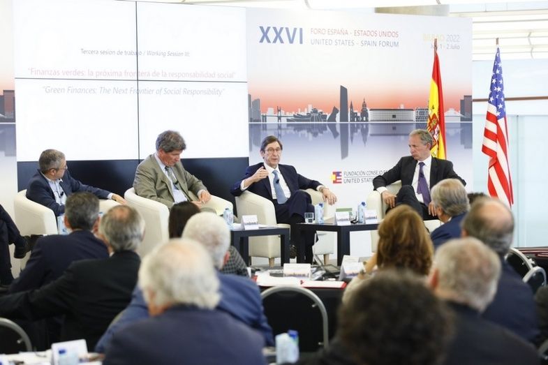 Jos&eacute; Ignacio Goirigolzarri, en la mesa redonda del Foro Espa&ntilde;a-Estados Unidos.