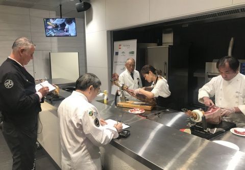 Concurso de Cortadores de Jamón en Japón en 2019. Concurso de Cortadores de Jamón en Japón en 2019.
