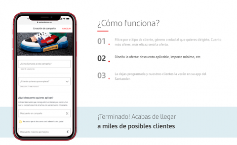 Para los clientes de Banco Santander, ZOne ofrecerá ventajas exclusivas. Para los clientes de Banco Santander, ZOne ofrecerá ventajas exclusivas.