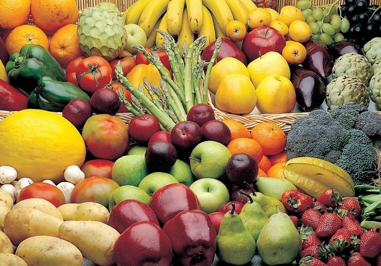 Frutas y hortalizas.