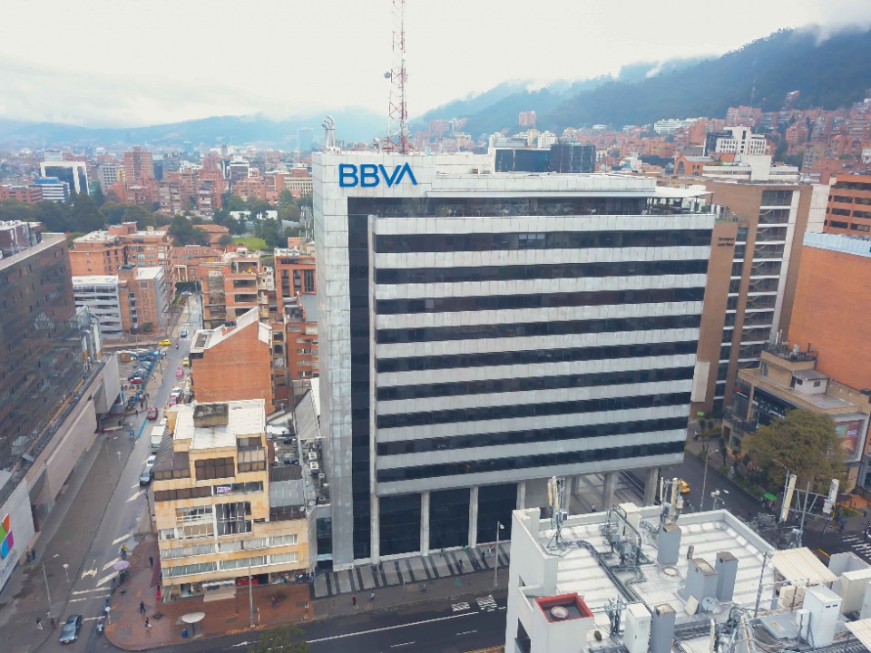 BBVA en Colombia uno de los paises con presencia directa de la entidad.