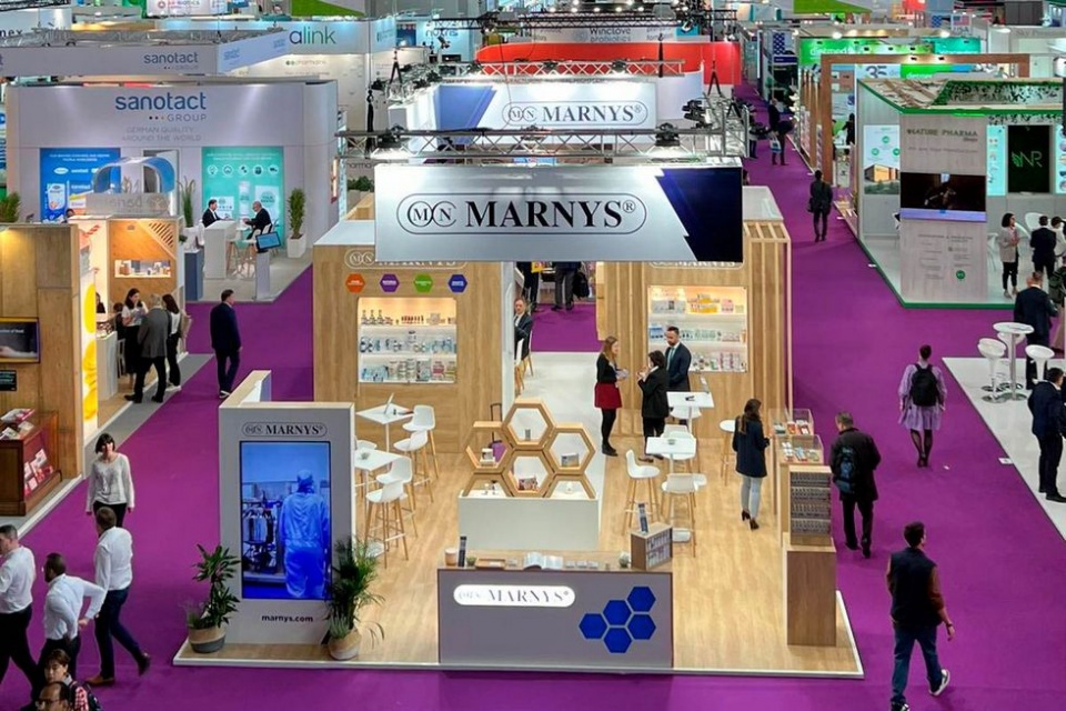 Stand de Mart&iacute;nez Nieto S.A. en Vitafoods.