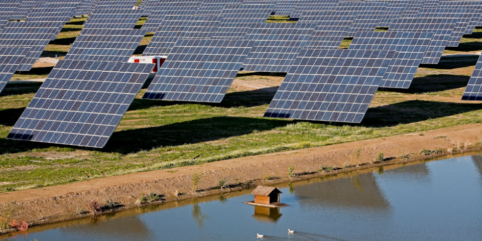 Planta fotovoltaica.