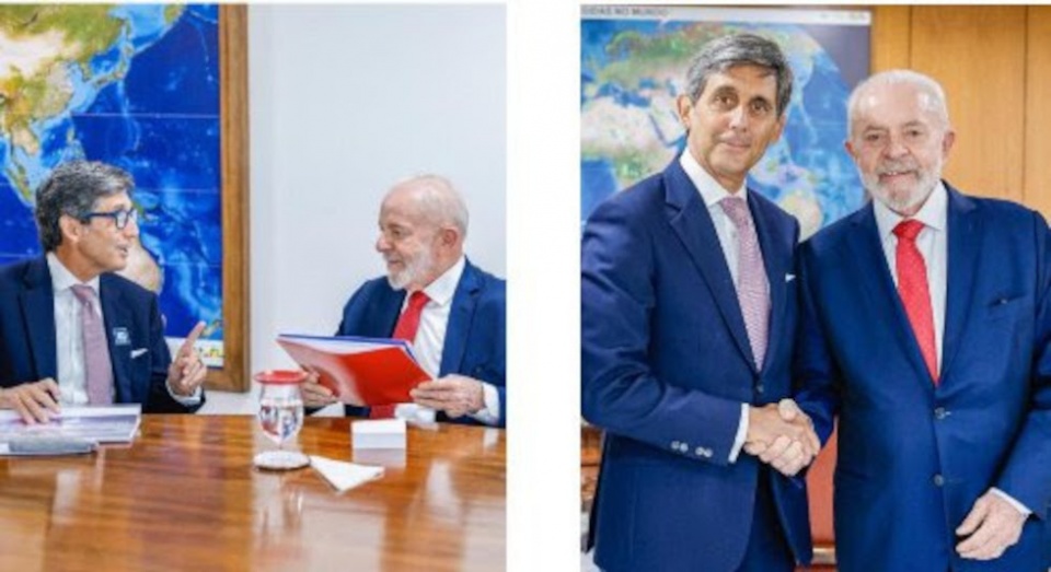 Jos&eacute; Mar&iacute;a &Aacute;lvarez-Pallete, presidente de Telef&oacute;nica, visita Brasil.