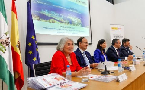 De izda a dcha: Isabel Romero,Gerardo Landaluce, Estefan&iacute;a Roncero, Carlos Fenoy y Jos&eacute; Manuel Tejedor.
