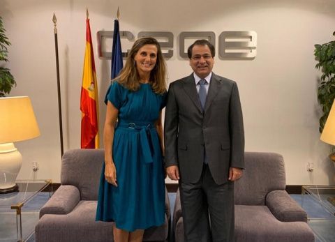 La reuni&oacute;n en la sede de CEOE.