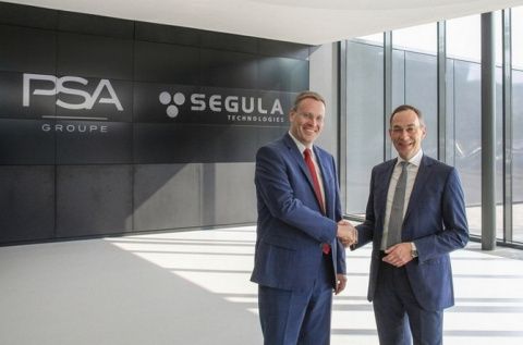 El Dr. Martin Lange (derecha), director gerente de SEGULA Technologies GmbH, y Christian M&uuml;ller, director gerente de ingenier&iacute;a Opel Automobile GmbH.
