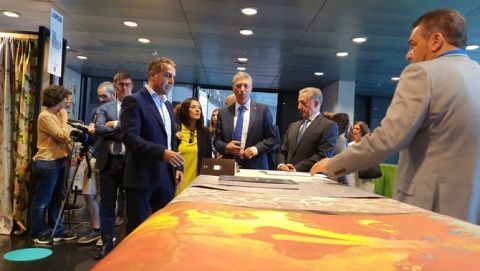 Rafa Climent en la inauguraci&oacute;n de la feria Home Textiles Premium.