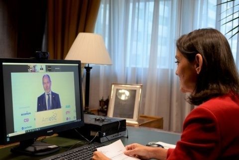 Reyes Maroto, durante el 34&ordm; Encuentro de la Econom&iacute;a Digital y las Telecomunicaciones.