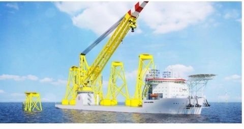 El buque contar&aacute; con una gran gr&uacute;a principal de 5.000 toneladas, de capacidad de carga, y una plataforma de 61.000 toneladas.