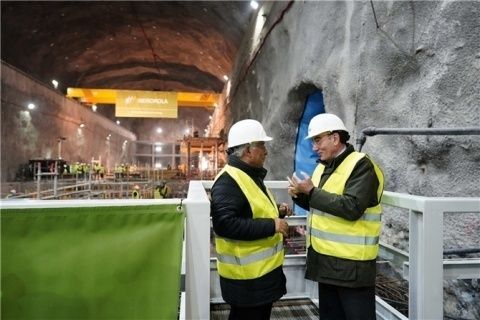 Ignacio Galán y António Costa visitan el complejo del Támega. Ignacio Galán y António Costa visitan el complejo del Támega.