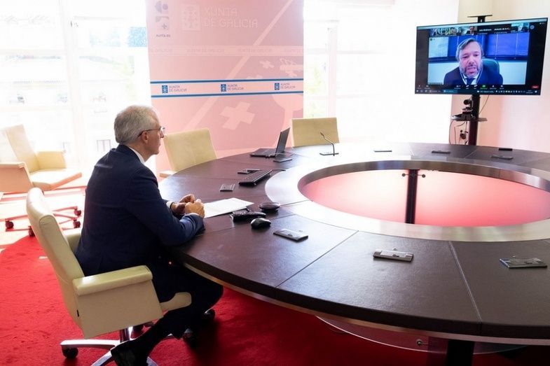 Francisco Conde durante el Webinario Pa&iacute;s dedicado a Brasil.