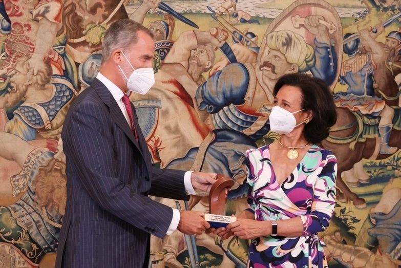 S.M. el Rey y Ana Bot&iacute;n.