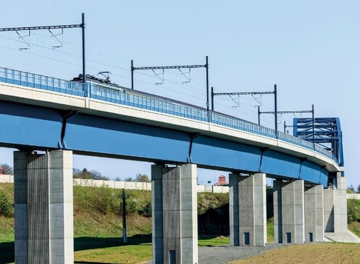 Imagen archivo. Modernización de la Línea Ferroviaria Trati Tábor Sudoměřice, Republica Checa. Imagen archivo. Modernización de la Línea Ferroviaria Trati Tábor Sudoměřice, Republica Checa.