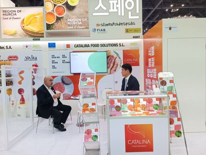 Una de las empresas regionales, en una de las ferias celebrada en el Asia.