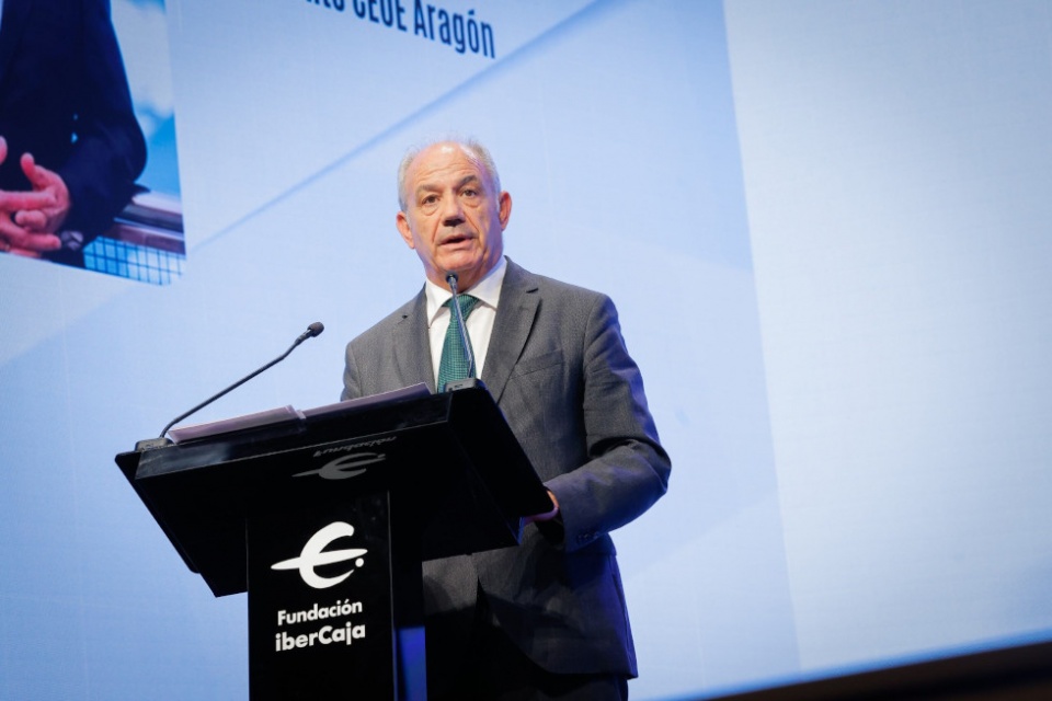 El presidente de CEOE Arag&oacute;n, Miguel Marzo.